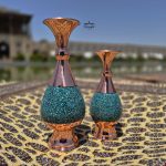گلدان صراحی فیروزه‌کوبی